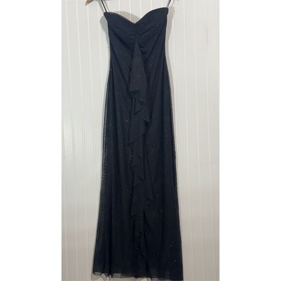 black gunne sax dress 80s Black & Cream Prom Dress